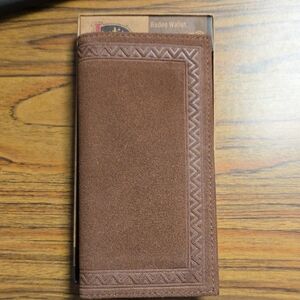Justin Genuine Leather Brown Rodeo Wallet